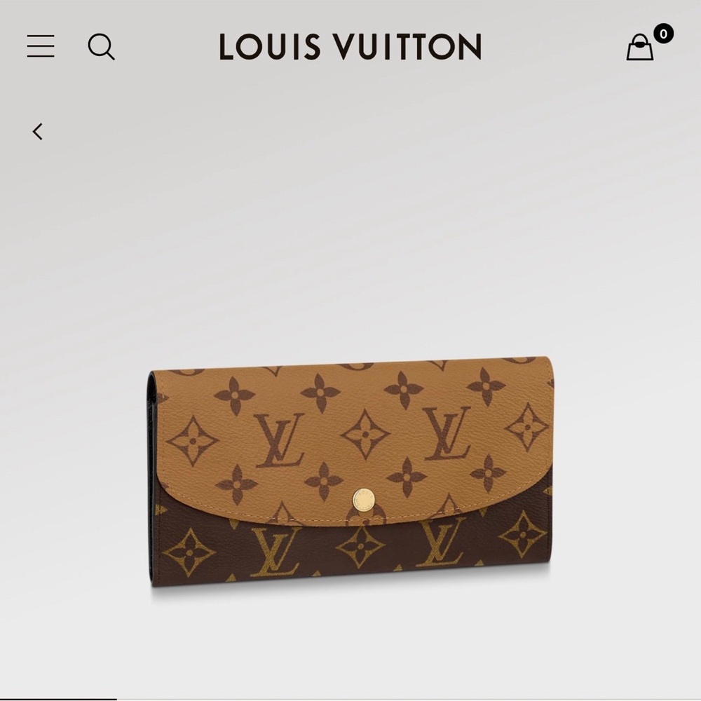 Auth Louis Vuitton Emilie Wallet